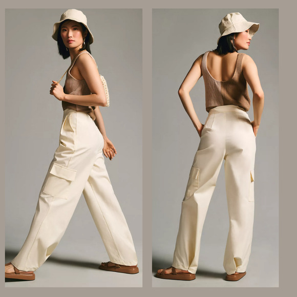 Du Paradis Utility Chino Pants - New Size 4 Petite - Picture 1 of 4